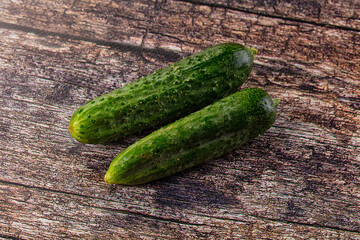 Raw fresh ripe green cucucmbers