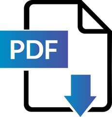 PDF file format icons . PDF file download symbols. Format for texts, images, vector images, videos, interactive forms, Vector illustration !