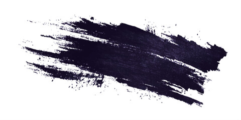 Black paint stroke on transparent background. Bold Black Brush Stroke	