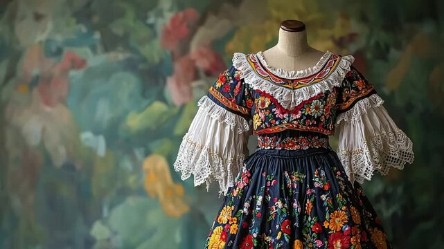 santanderean colombian attire video