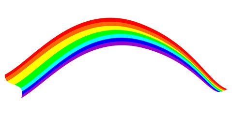 rainbow on a white background