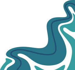 Abstract Shape Corner with Line