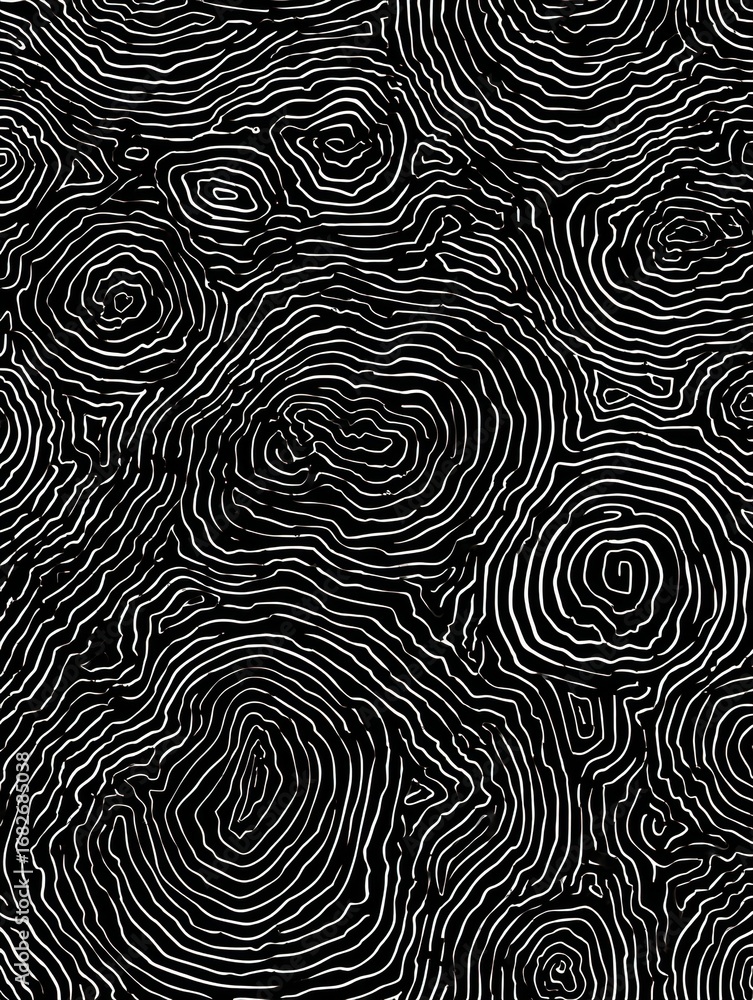 Poster intricate lines create a mesmerizing pattern that mimics natural textures, swirling and forming orga