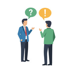 discussion vector illustration design