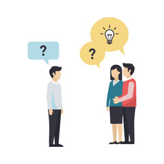 discussion vector illustration design