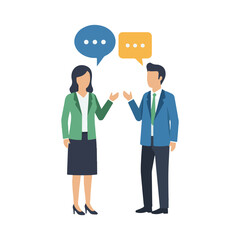 discussion vector illustration design