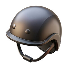 Fototapeta premium Stylish and modern black helmet with visor for protection and safety purposes