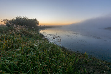 morning fog on the river