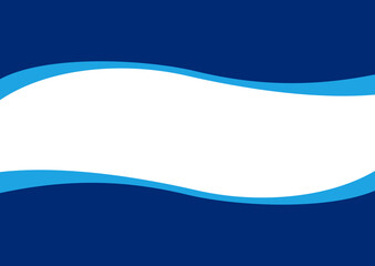 波型の背景グラフィック、リボン、タイトル