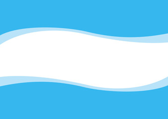 波型の背景グラフィック、リボン、タイトル