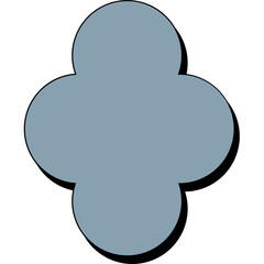 Neubrutalism Abstract Shape