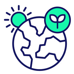 Sustainable World  Icon Set Multiple Style Collection