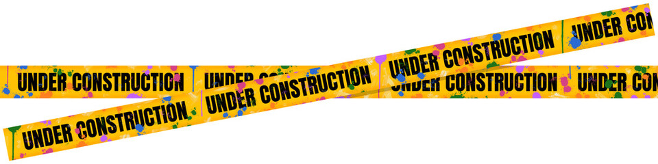 Artistic Colorful Caution Tape with 