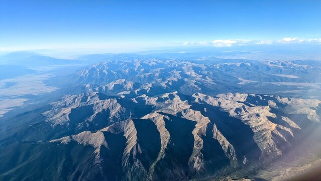 aerial view of mountains
