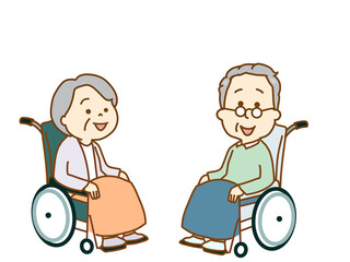 車いすの高齢者