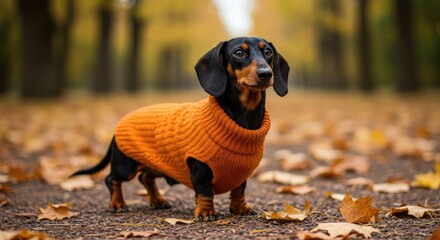 Obraz premium jack russell terrier in autumn park