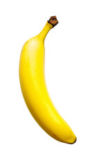 A ripe yellow banana, white background --ar 9:16