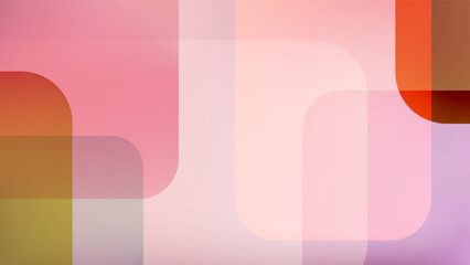 Pastel Abstract Design with Soft Color Shapes