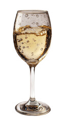 A wine glass, white background --ar 9:16