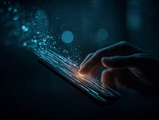 Digital Interaction with Floating Data Visuals
