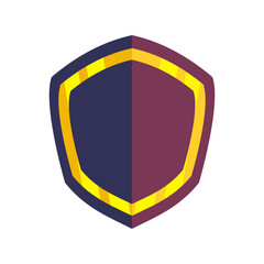 Fototapeta premium Colorful abstract shield design with vibrant hues, suitable for branding and creative projects