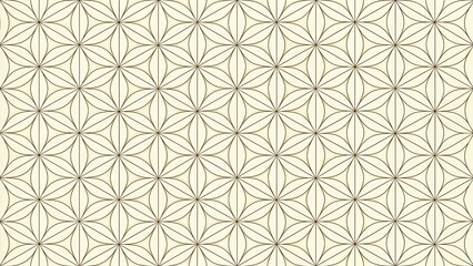 Intricate geometric floral pattern with repeating diamond shapes and delicate linework on a muted background