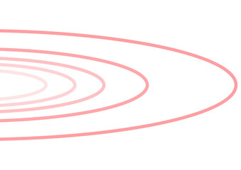 やわらかく広がるピンクの波紋