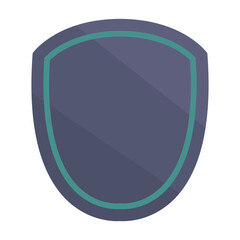 Simplistic shield design with a modern touch, featuring a gradient background and clean lines