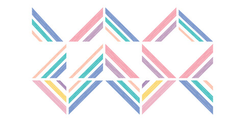 Obraz premium Abstract Geometric Corner Diagonal Lines