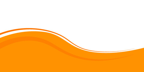 orange and white business wave banner background. overlapping vector waves background.