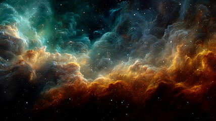 Fototapeta premium Nebula in cosmos. Supernova, galaxy, universe wallpaper