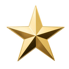 Obraz premium Luminous Gold Star: Perfect for Festive Designs and Decorations