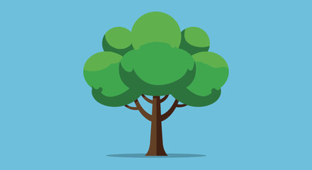 "Minimalist Tree Vector Designs with Various Backgrounds"