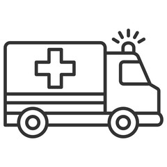 Ambulance Outline Icon