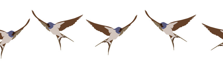 Border icon border. Bird feather silhouette symbol. Bird border isolated on white background