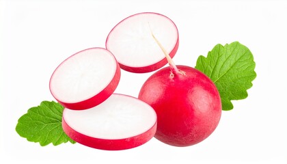 A bunch of red radishes with green leaves background backgrounds scene creative movement expression elements depth frame colorful layers cartoonish emotion design motion composition