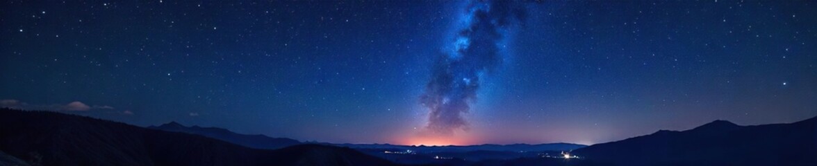 Naklejka premium Celestial night sky image featuring a prominent constellation, perfect for astrology, astronomy, and zodiac-themed projects Ideal for websites, blogs, or social media posts , sky, galaxy