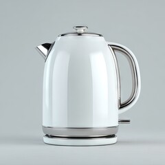 Fototapeta premium White electric kettle, modern design (4)
