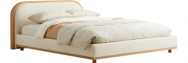 bed with pillows