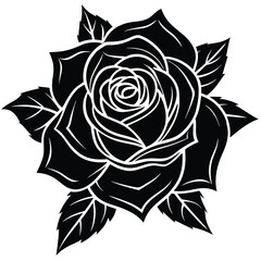 rose vector icon