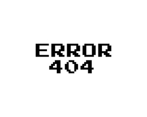 Eror 404 pixel vector
