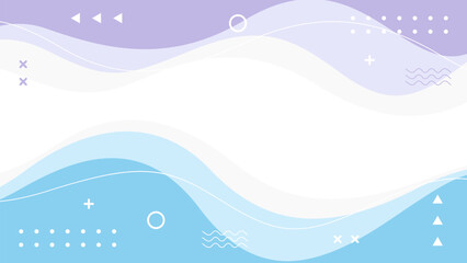 Abstract blue and purple pastel geometric background. Modern vector wallpaper. Suitable for web design, banners, templates, covers, posters, and more