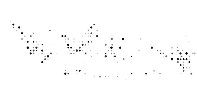 Indonesia Map Emerging from Flying Circles