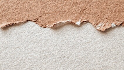 Ripped paper textures in light beige and tan