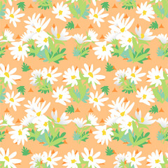 Feehand Leaf pattern background. Leaf vactor design for background, wallpaper, carpet, wrapping, fabric, textile fashion wearing.