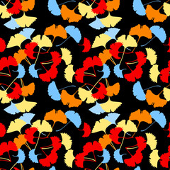 Feehand Leaf pattern background. Leaf vactor design for background, wallpaper, carpet, wrapping, fabric, textile fashion wearing.