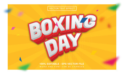 Boxing day text effect