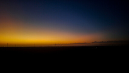 Abstract blur photo of sunset view on the road