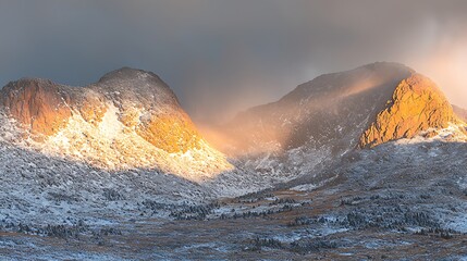 High-altitude snow-capped mountain tops framed in 4K clarity using a mirrorless camera with 70-200mm f2.8 lens, clean natural light and precise sharpness throughout