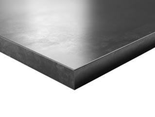 Monochrome metallic surface with subtle reflections and textures casting light, enhancing depth on